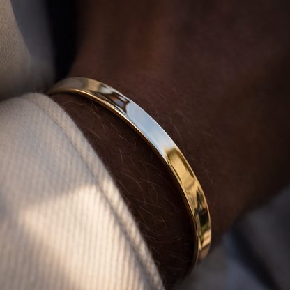 Gravel unisize Cuff   - Silver and Gold